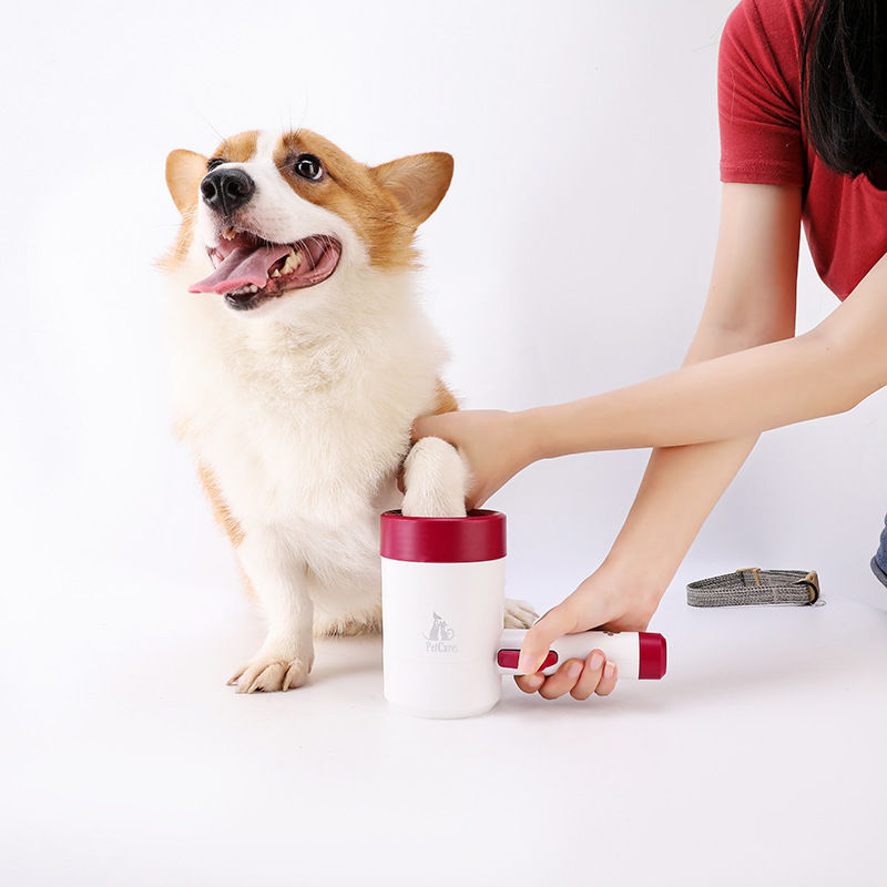 Automatic Pet Foot Washing Cup Silicone Dog Paw Cleaner