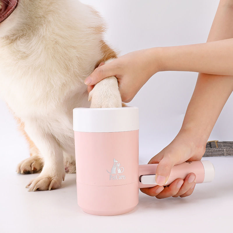 Automatic Pet Foot Washing Cup Silicone Dog Paw Cleaner