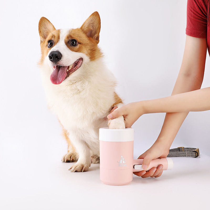 Automatic Pet Foot Washing Cup Silicone Dog Paw Cleaner