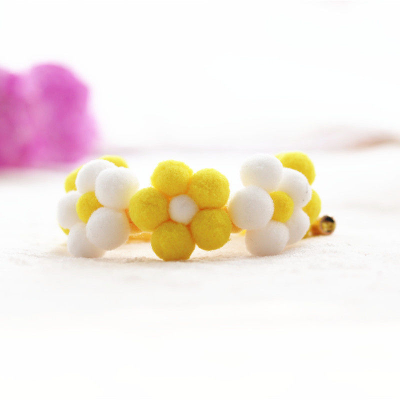 Hand Braided Floral Pet Collar for Cats and Small Dogs