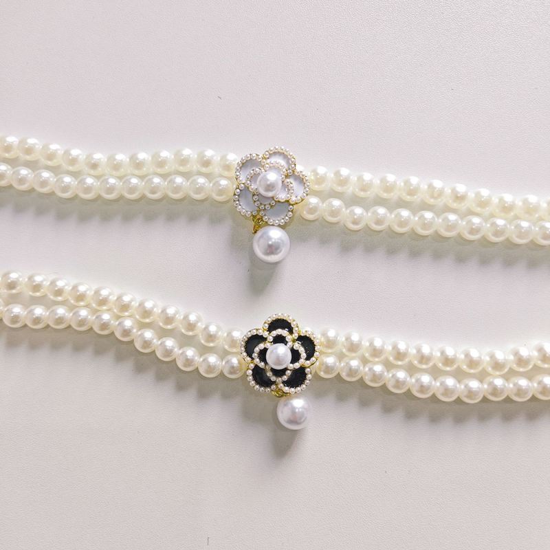 Vintage Floral Pearl Pet Necklace for Small Dogs